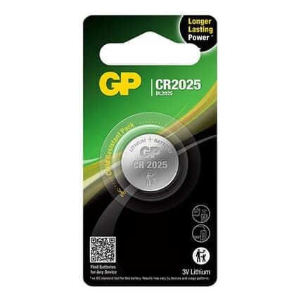 GP Lithium Møntcelle CR2025 1-pak