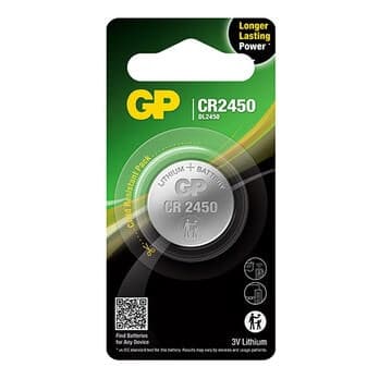 GP Lithium Møntcelle CR2450 1-pak