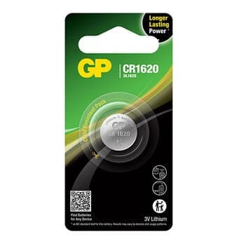 GP Lithium Coin Cell CR1620 1-pakning