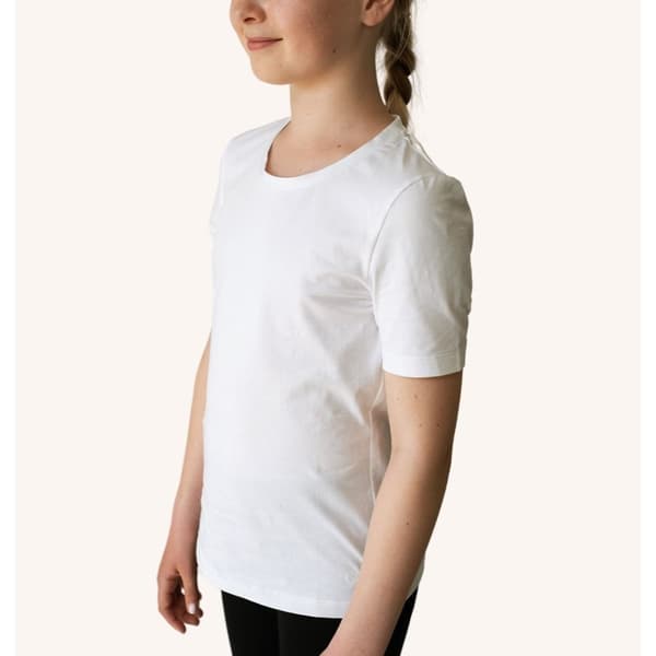 SVENSK HÅLLNING Alignment T-shirt Cotton XS Barn Vit