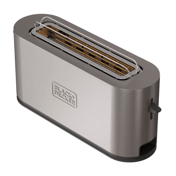 BLACK+DECKER Brødrister Lang Slot 1000W Inox