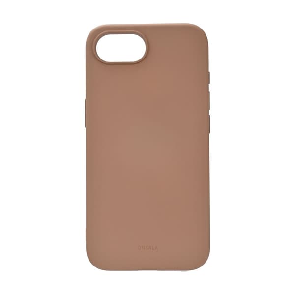 ONSALA Baksida Sil Touch Återvunnen MagSerie iPhone 16e Choklad