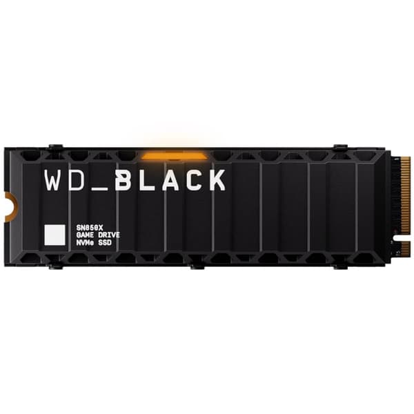 WD Black SN850X PCIe SSD Gen 4 Gaming 2TB jäähdytyslevy