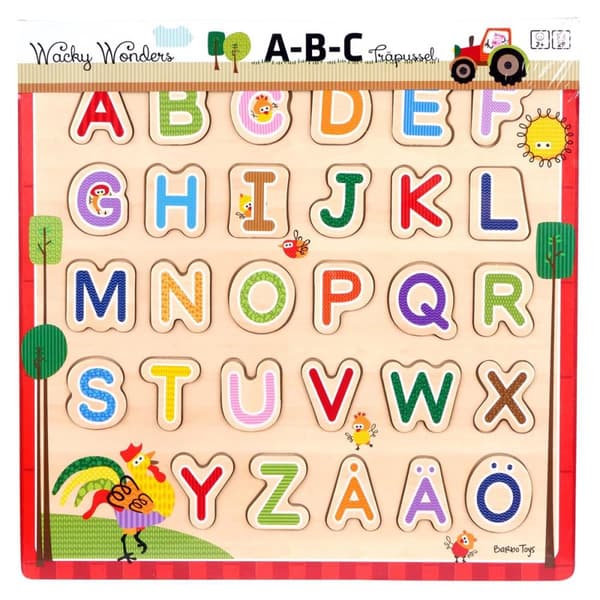 Barbo Classic Wooden ABC Puzzle (SE)