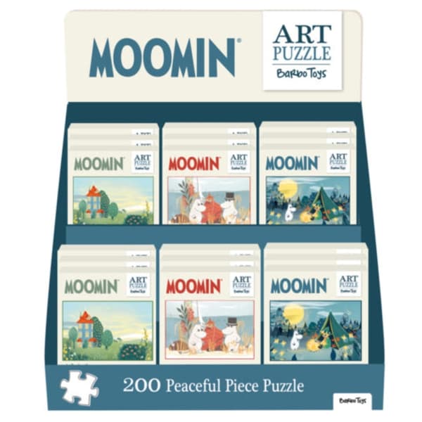 Mumin kunst puslespil 200 stk display