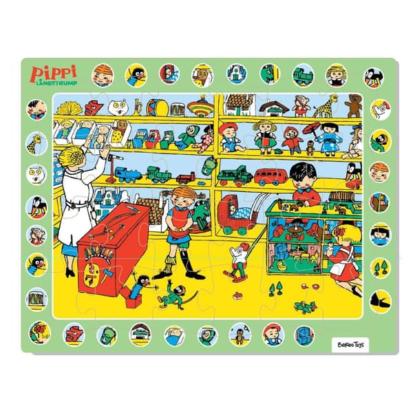 Pippi Innrammet Puslespill Thingfinder