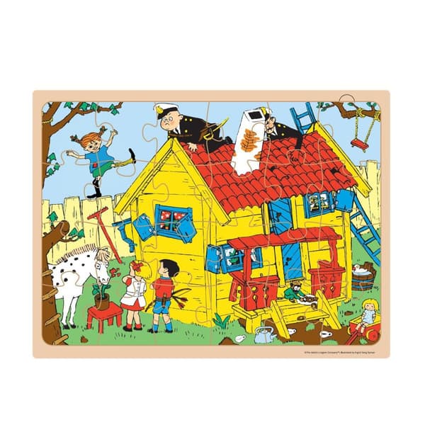 Pippi treinnrammet puslespill
