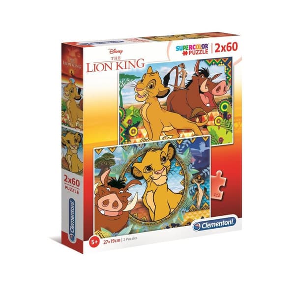 2x60 kpl Palapelit Kids Special Collection Lion K