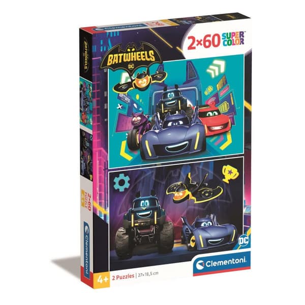 2x60 stk Puslespil Kids Batwheels