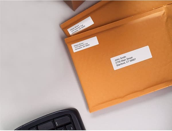 Dymo LabelWriter - returadresselabel 54 x 25 mm, 500 labels, hvid