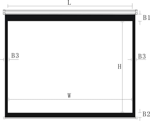 Leinwand manual 90" 16:9 skærm