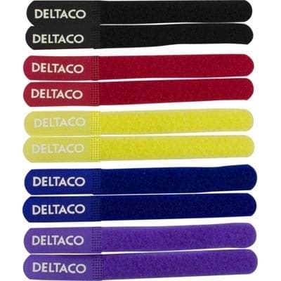 DELTACO kardborreband, 10 st