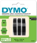 Miniatyrbilde 1 av 8: Dymo 3D - boktrykkstape 9 mm x 3 m, sort, 3 stk