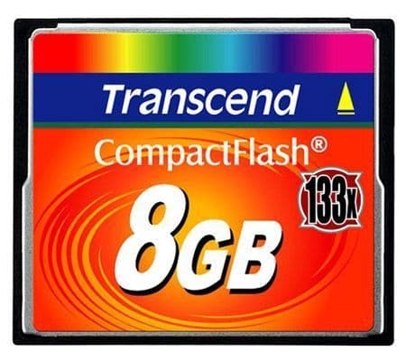 Transcend 8GB CompactFlash 133x minneskort