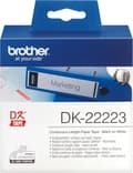 Miniatyrbild 2 av 3: Brother DK-22223 - Kardborreband, papper, 50 mm x 30,48 m, svart på vit bakgrund