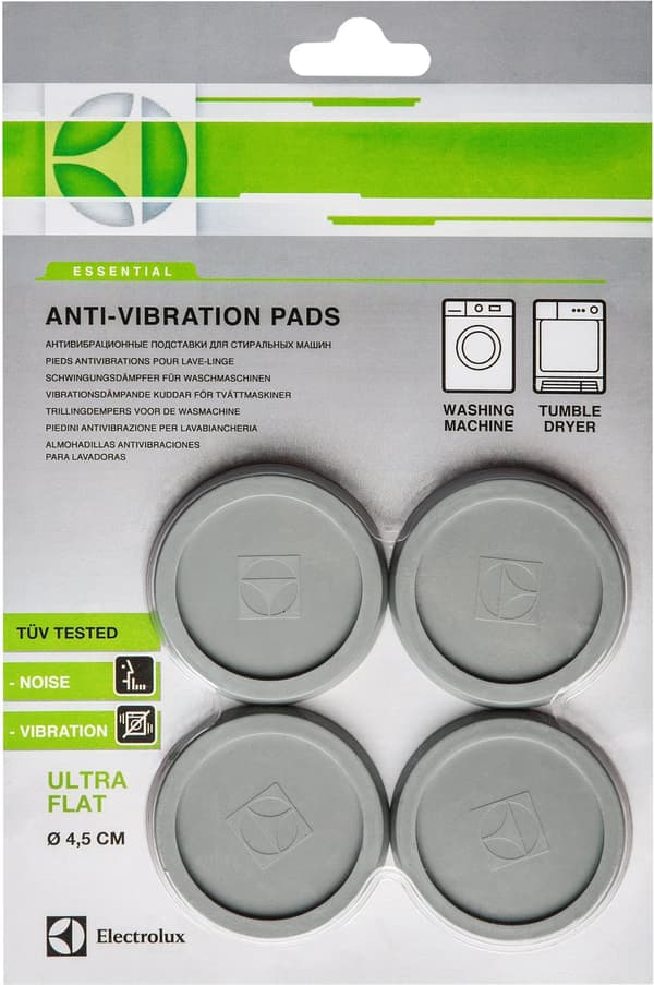 Gummifötter för tvättmaskin, 4 st