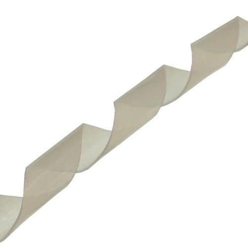 Spiral Wrap kabel spiral wrap, 10 m lang, 18 mm diameter, transparent hvid