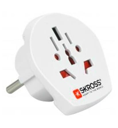 SKROSS Country Adapter World to Europe - rejseadapter
