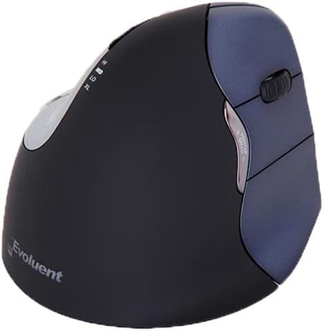 Evoluent VerticalMouse 4 Right Wireless - trådløs lodret mus til højrehåndede