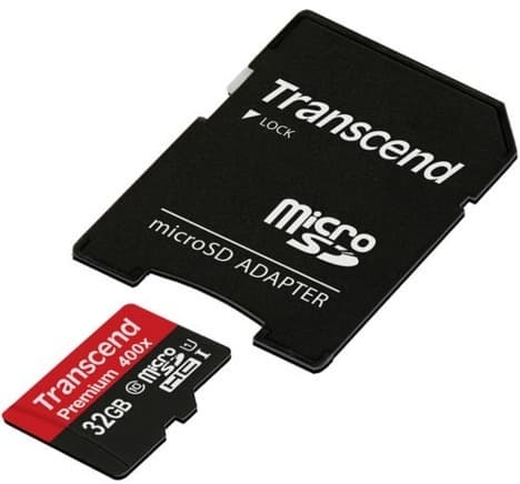 Transcend 32 GB microSDHC Class 10 UHS-I 400x minneskort