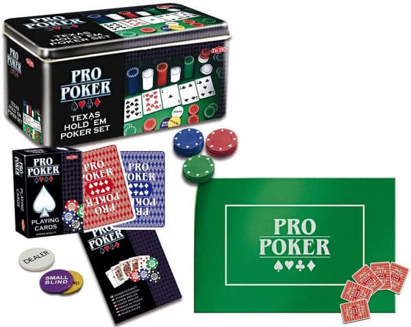 Texas Hold'em - pokerisetti metallirasiassa