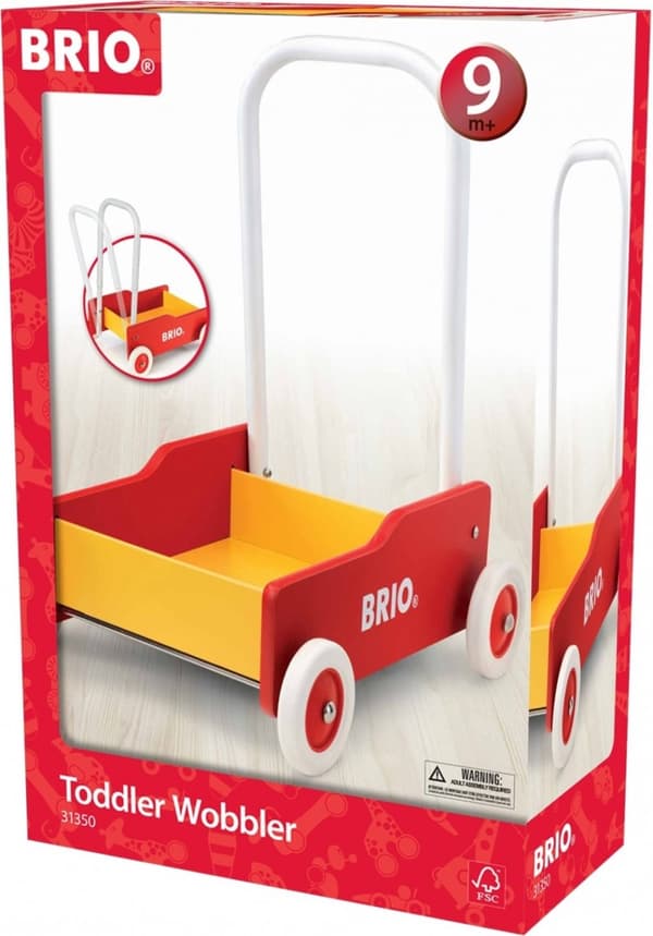 BRIO 31350 - Barnvagn, färg röd