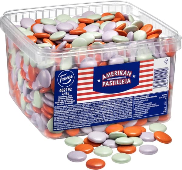 Fazer Amerikansk sugetablet - løs slik, 2,4 kg