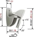Miniatyrbild 2 av 2: Vogel's VLB 500 - par högtalarstativ, svarta