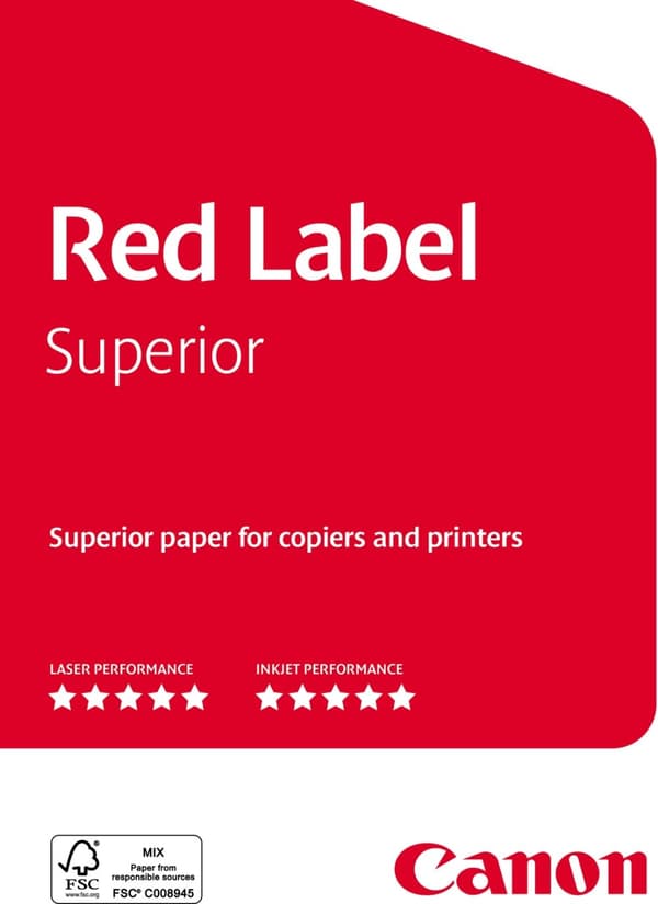 Canon Red Label Superior A4 / 90 g - kopieringspapper, förpackning med 500 ark
