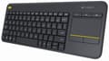 Miniatyrbilde 1 av 7: Logitech K400 Plus - tastatur med styreflate, svart