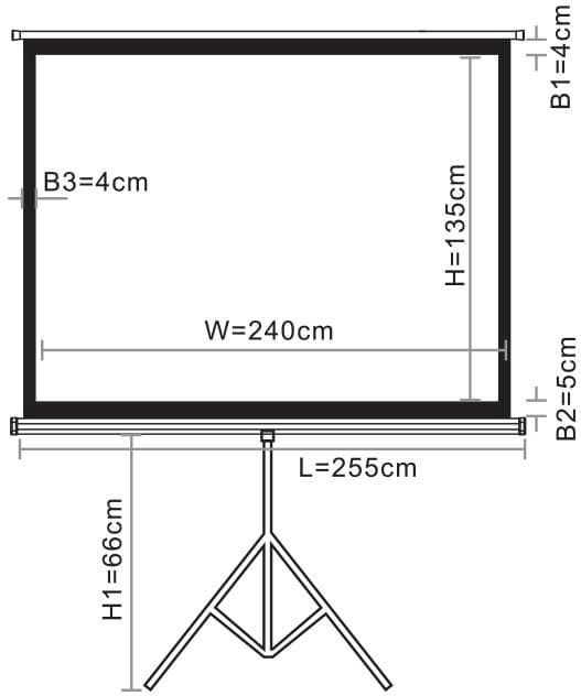Leinwand Tripod 108" 16:9 - kannettava valkokangas