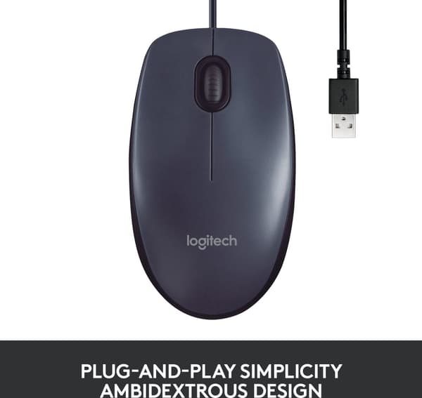 Logitech B100 - mus for forretningsbruk, svart