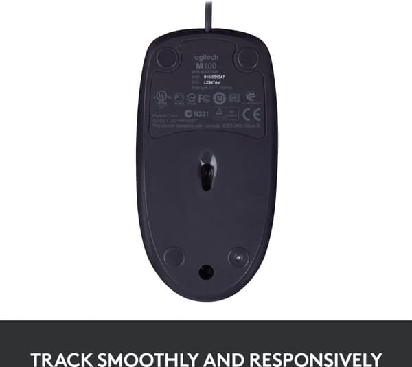 Logitech B100 - mus for forretningsbruk, svart