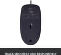 Miniatyrbilde 6 av 8: Logitech B100 - mus for forretningsbruk, svart