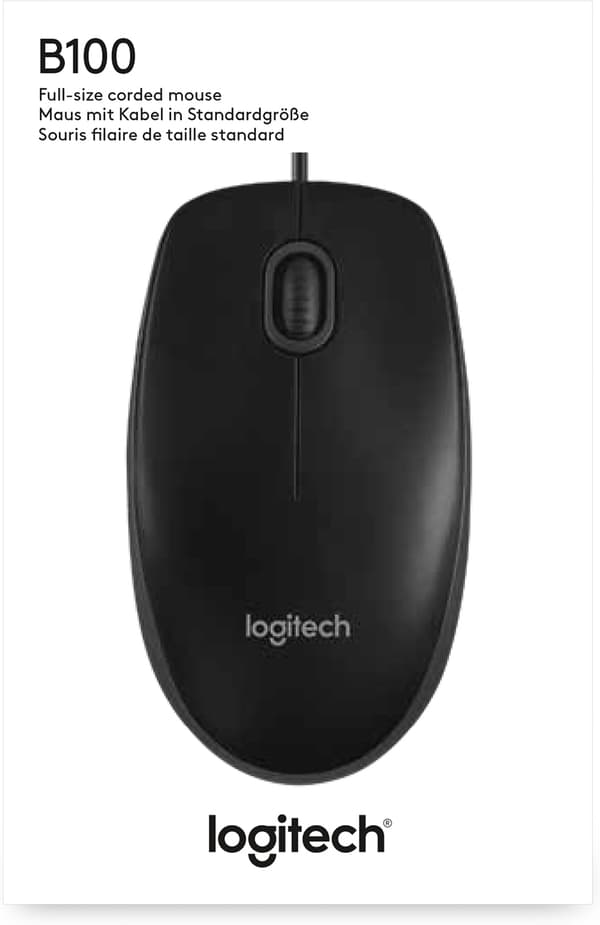 Logitech B100 - mus for forretningsbruk, svart