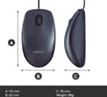 Miniatyrbilde 8 av 8: Logitech B100 - mus for forretningsbruk, svart