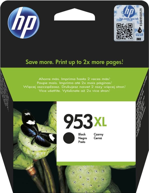 HP 953XL - blækpatron, sort