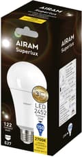 Miniatyrbillede 2 af 2: Airam Superlux 20 W - standard kuppellampe, E27, 2700 K, 2452 lm