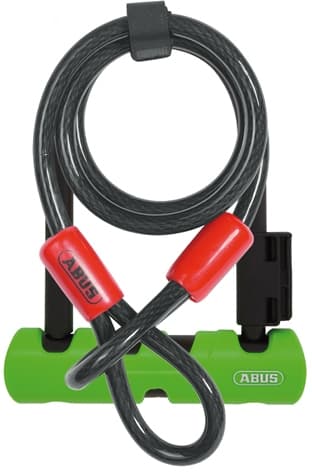 Abus Ultra Mini - U-lås, 410 mm + Cobra 10/120