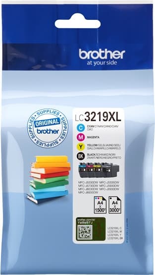 Brother LC3219XL - bläckpatronpaket, 4 färger