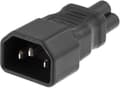 Miniatyrbild 2 av 2: DELTACO Strömadapter, IEC 60320 C14 - IEC 60320 C5, 250V/2,5A, svart