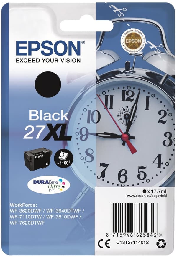 Epson 27XL - bläckpatron, svart