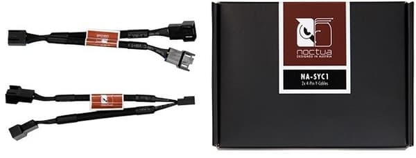 Noctua Y-adapterkabel, 4-benet hun - 2 x 4-benet han, 2-pak