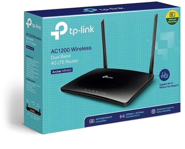 TP-LINK Archer MR400 - LTE-modeemi ja WiFi-tukiasema
