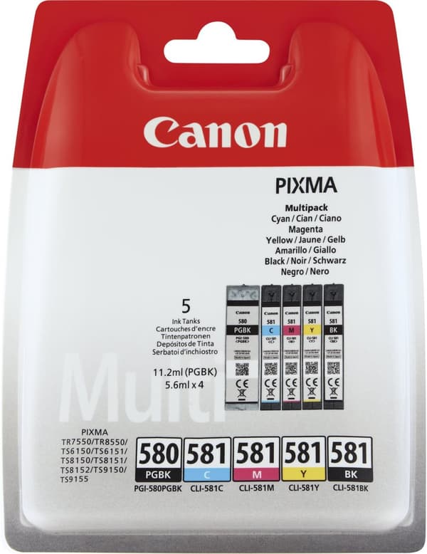 Canon PGI-580/CLI-581 - blekkpatronpakke, 5 farger
