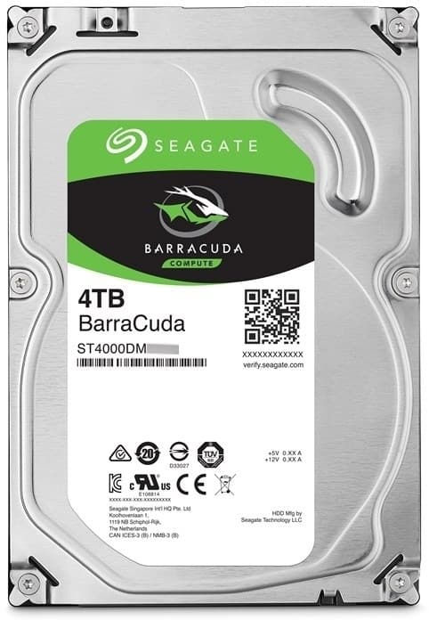 Seagate Barracuda 4 TB 256 MB 5400 RPM 3,5" SATA III (6 Gb/s) harddisk