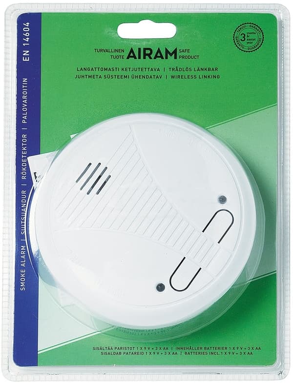 Airam KD-101LE - optisk brannalarm, kjedebar