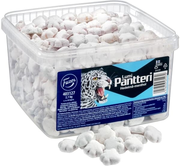 Fazer Lumipanter frugt-menthol - løst slik, 2,1 kg