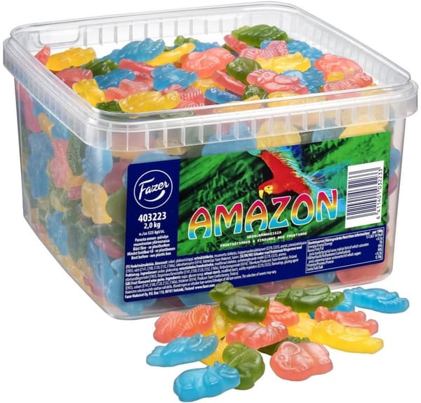 Fazer Amazon hedelmä - irtomakeinen, 2,0 kg