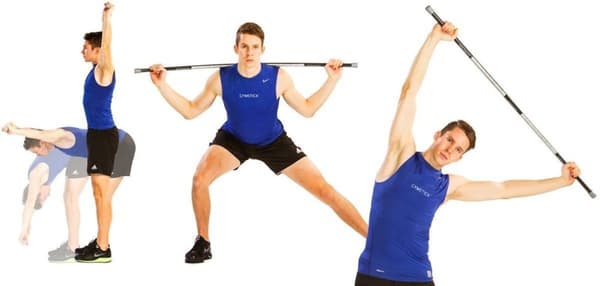 Gymstick Stretching Stick - stretching stick, 131 cm